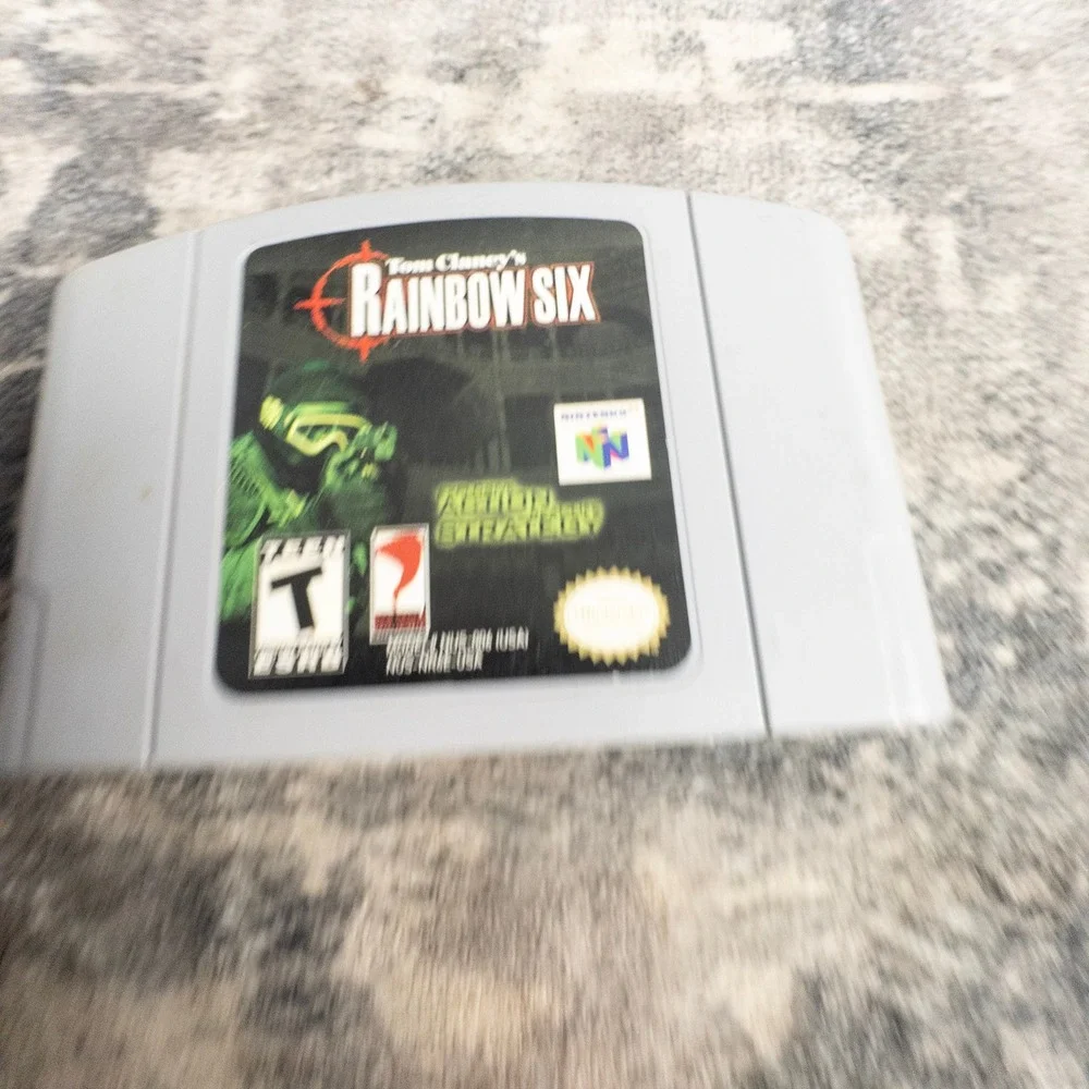 Tom Clancy's Rainbow Six Nintendo 64 N64 Game Pak Red Storm Tactical Action